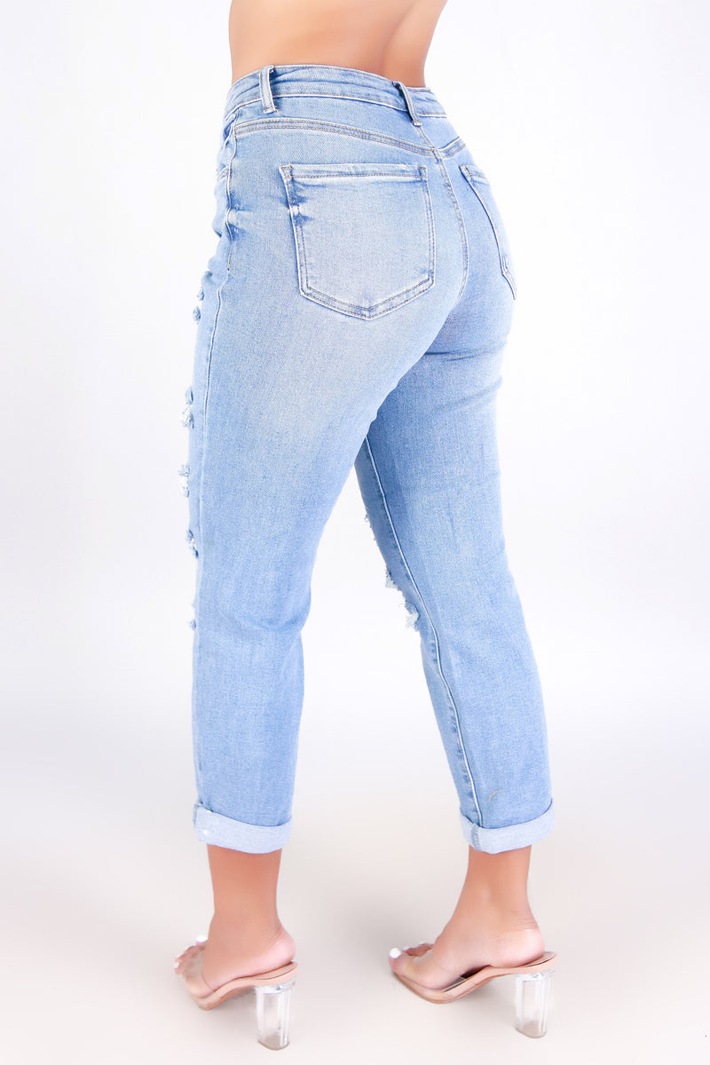 Jeans Warehouse Hawaii - JEANS - KIANA BOYFRIEND JEANS | By WAX JEAN