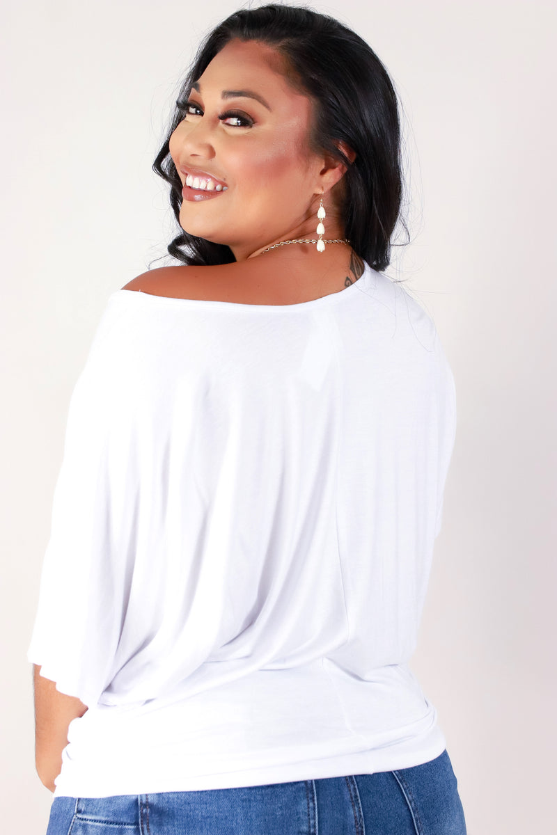 Jeans Warehouse Hawaii - PLUS S/S Knit Top - SAIL AWAY TOP | By ADARA