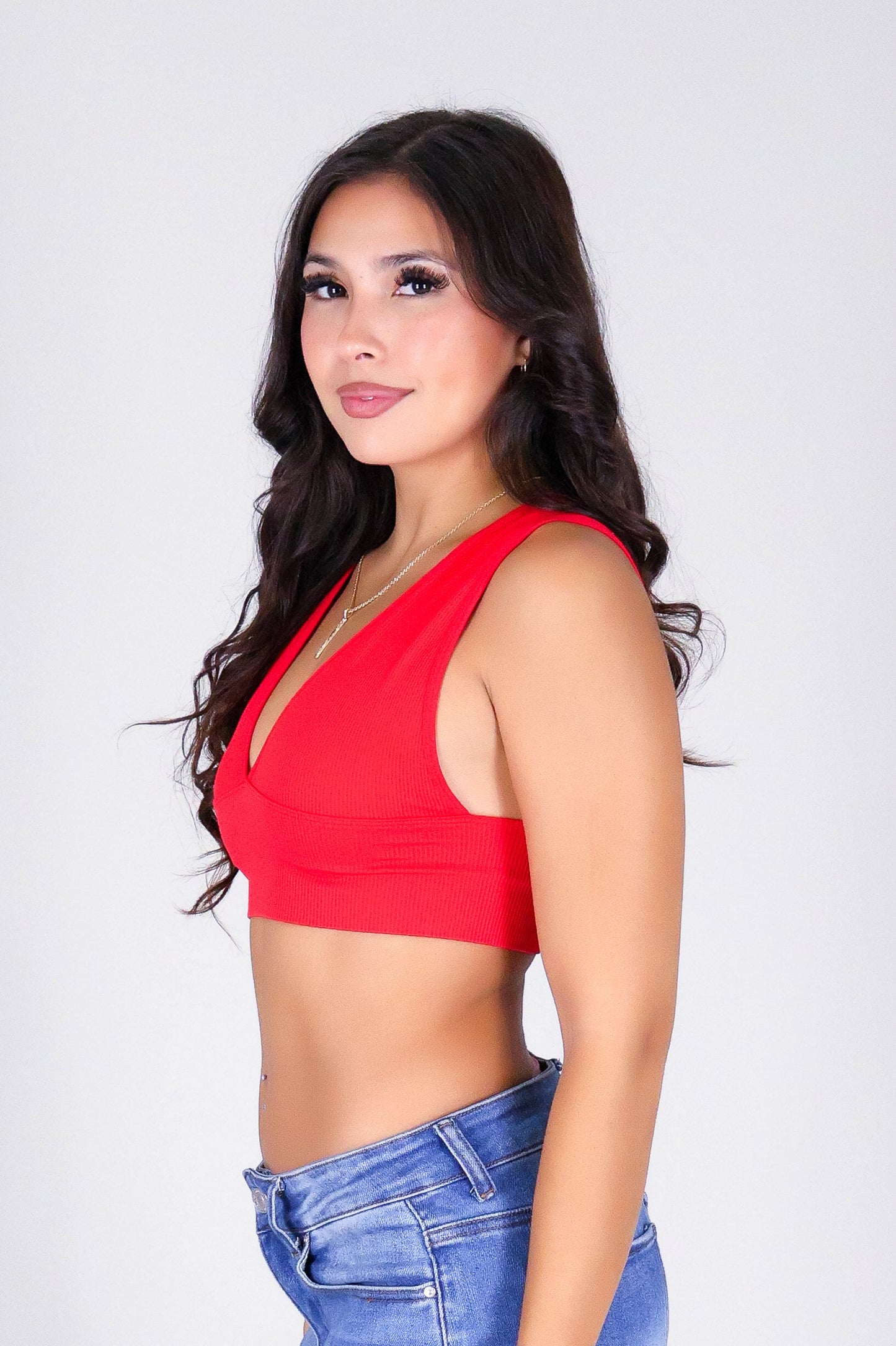HERE FOR IT CROP TOP