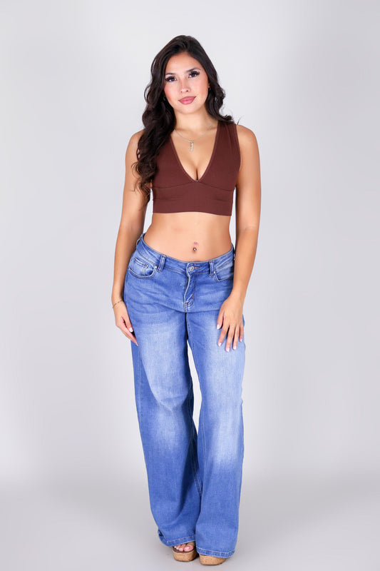 HERE FOR IT CROP TOP