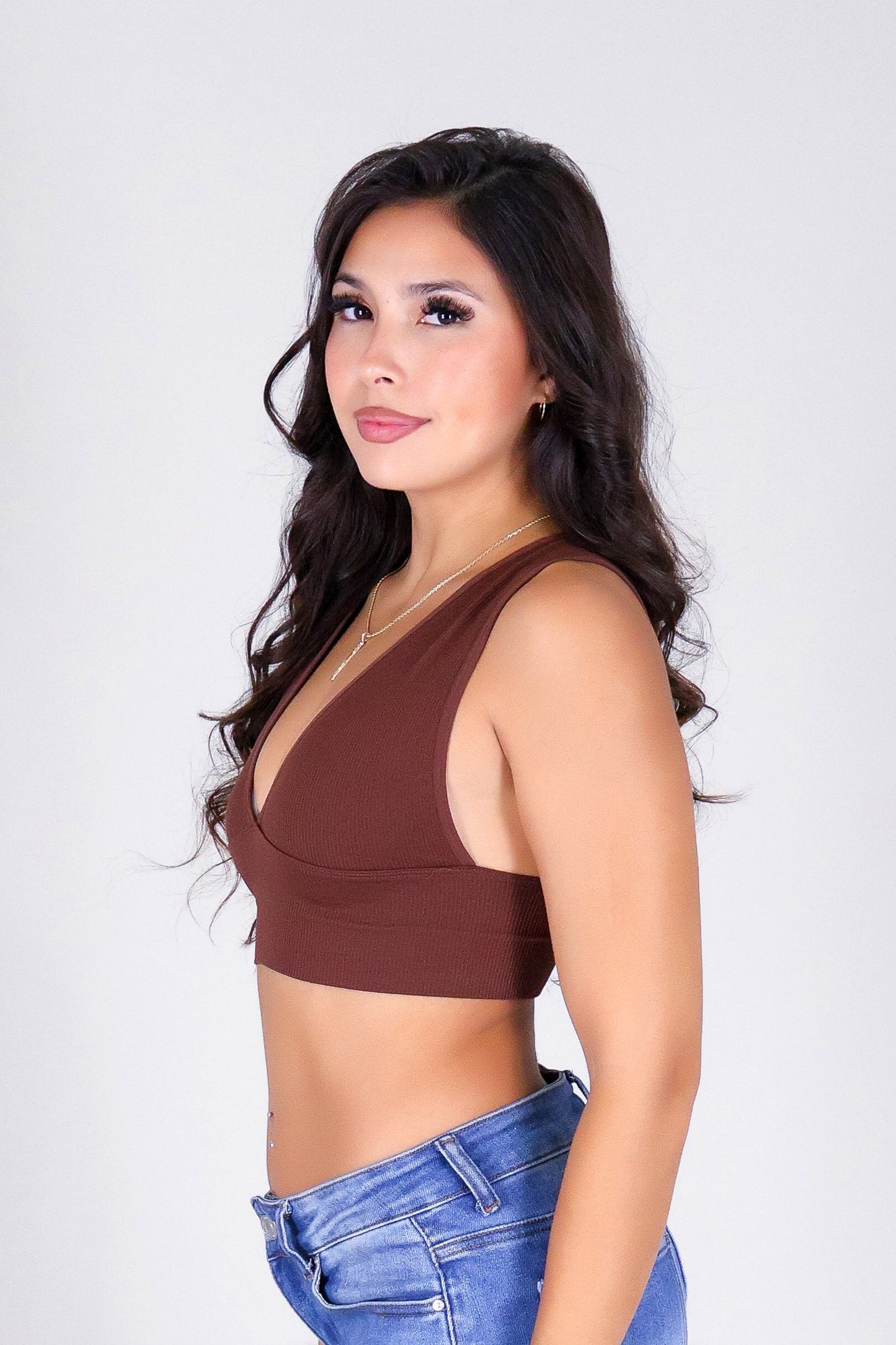 HERE FOR IT CROP TOP