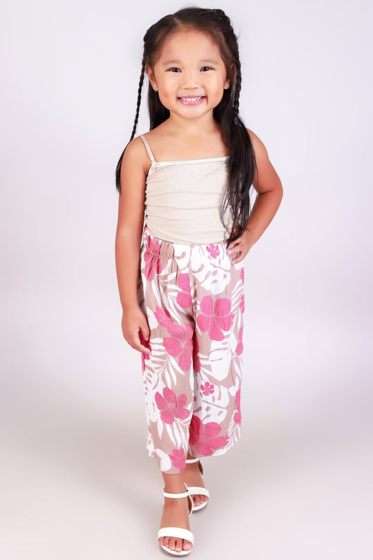 TROPICAL CAPRI PANTS | KIDS SIZE 2T-4T
