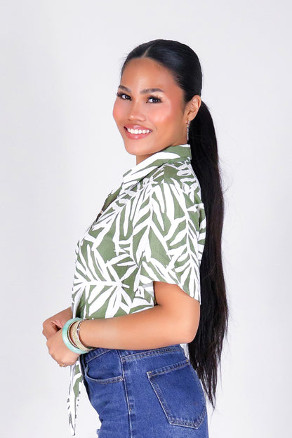 SUNLEAF BUTTON DOWN TOP