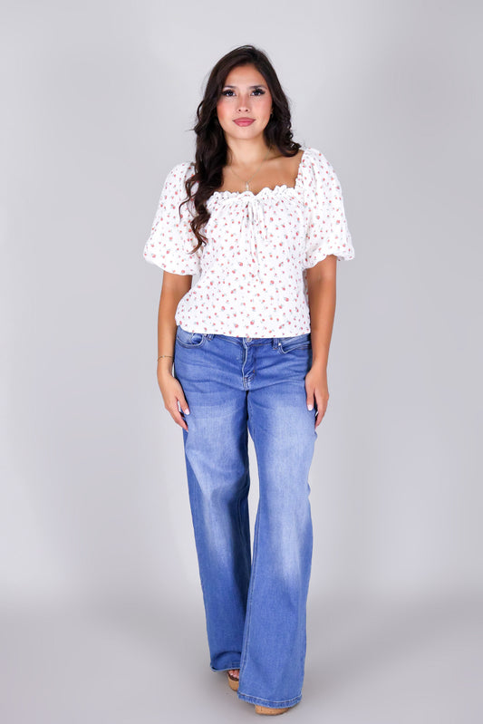 THE BLOOM SLEEVE TOP