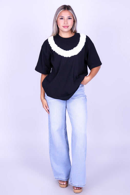 PIKAKE ROPE OVERSIZED TEE