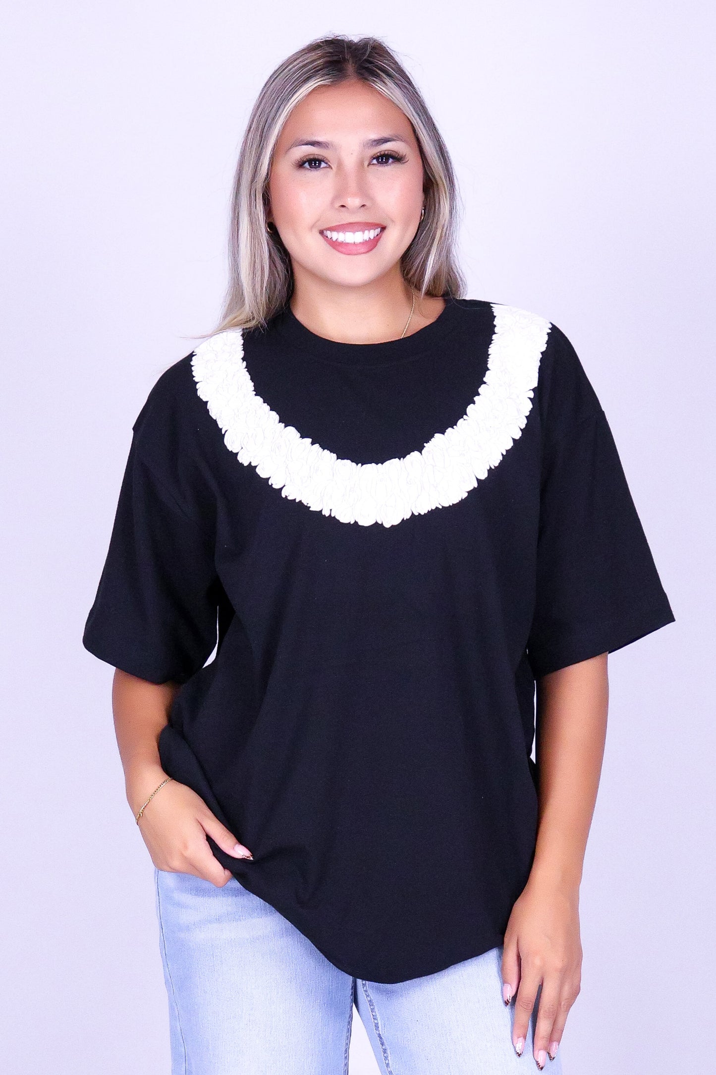 PIKAKE ROPE OVERSIZED TEE