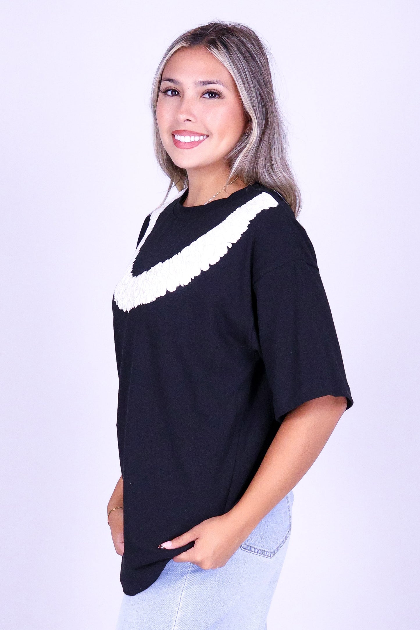 PIKAKE ROPE OVERSIZED TEE