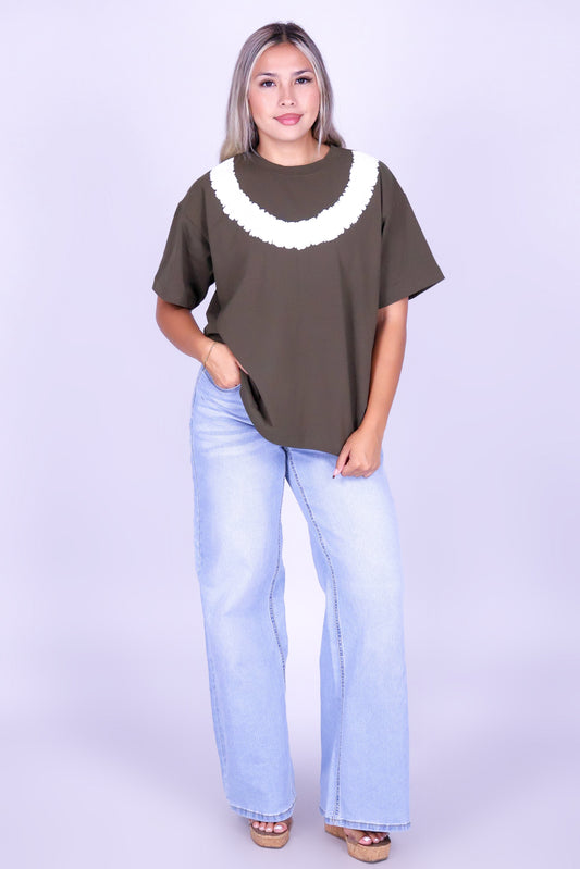 PIKAKE ROPE OVERSIZED TEE