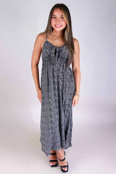 Jeans Warehouse Hawaii - S/L LONG PRINT DRESSES - BARE BEAUTY MAXI DRESS | By PAPERMOON/ B_ENVIED
