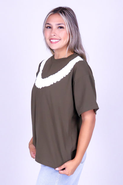 PIKAKE ROPE OVERSIZED TEE