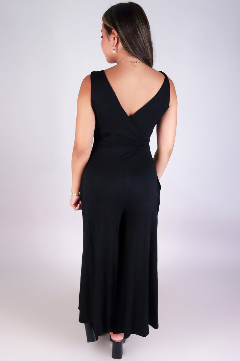 Jeans Warehouse Hawaii - SOLID CASUAL JUMPSUITS - DOUBLE DARE JUMPSUIT | By ZENANA (KC EXCLUSIVE,INC