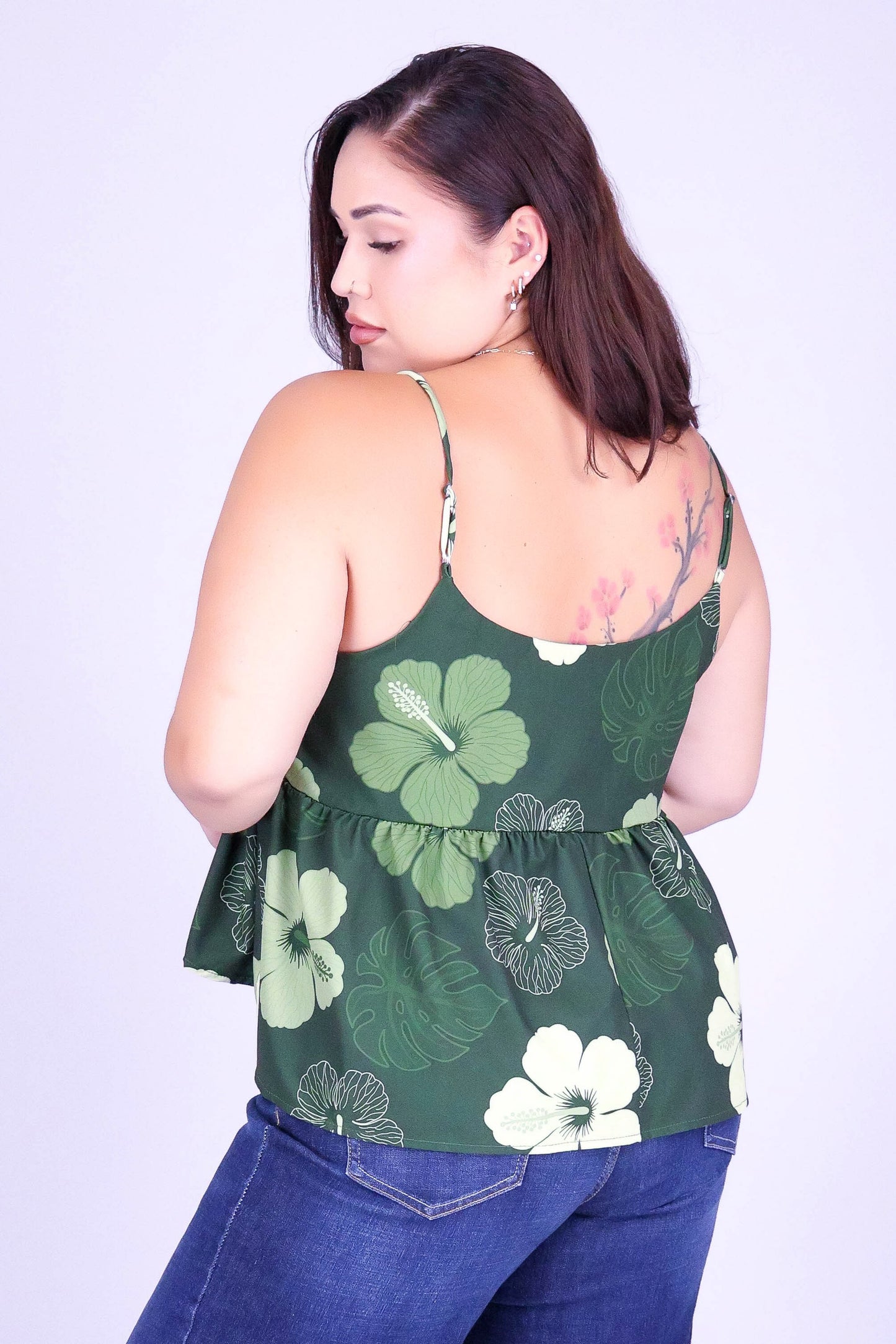 HIBISCUS PARADISE BABYDOLL TOP
