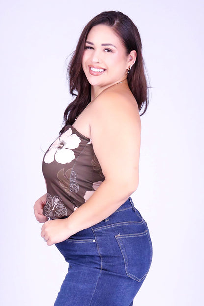 HIBISCUS PARADISE CROP TUBE TOP