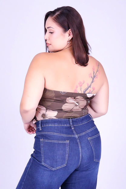 HIBISCUS PARADISE CROP TUBE TOP
