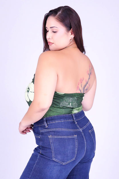HIBISCUS PARADISE CROP TUBE TOP
