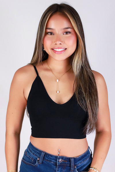 Jeans Warehouse Hawaii - SL CASUAL SOLID - NEXT-LEVEL CROP TOP | By ZENANA (KC EXCLUSIVE,INC