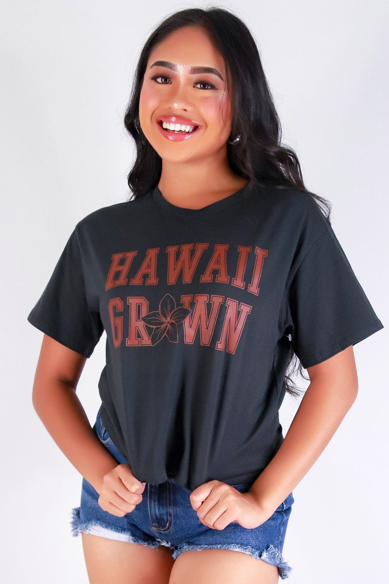 Jeans Warehouse Hawaii - S/S SCREEN - HI GROWN PLUMERIA TEE | By ORGANIC GENERATION