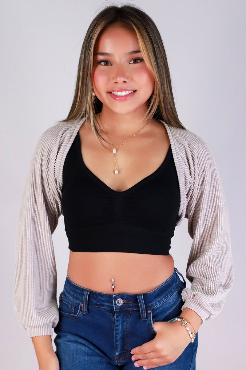 Jeans Warehouse Hawaii - LS SHRUGS/CARDIGANS - ALL ABOUT ME BOLERO | By PAPERMOON/ B_ENVIED
