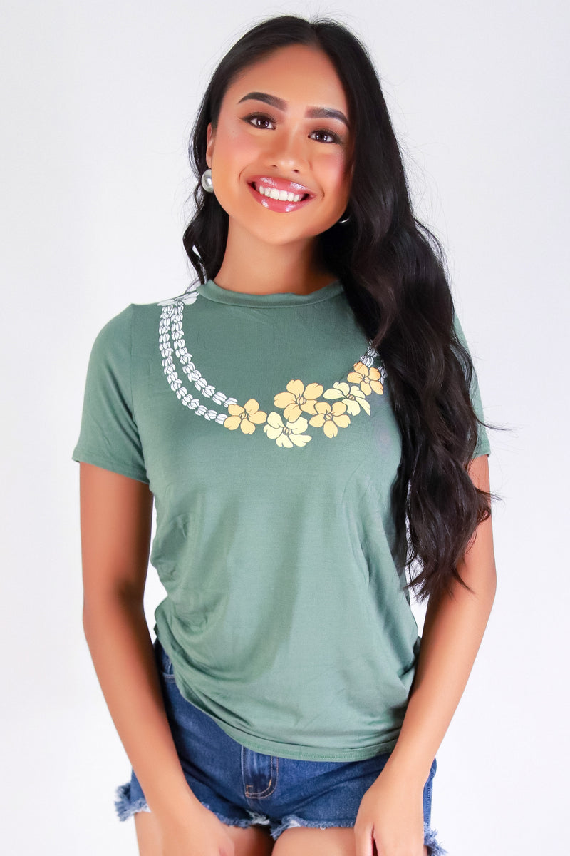 Jeans Warehouse Hawaii - S/S SCREEN - MULTI PUAKENIKENI TEE | By LUZ