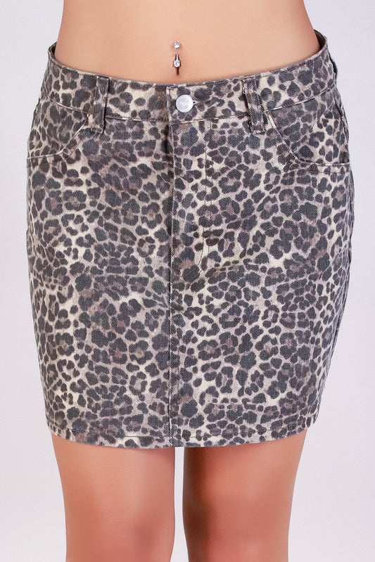 Jeans Warehouse Hawaii - DENIM SHORT SKIRT - UNTAMED CHIC SKIRT | By ACTIVE USA
