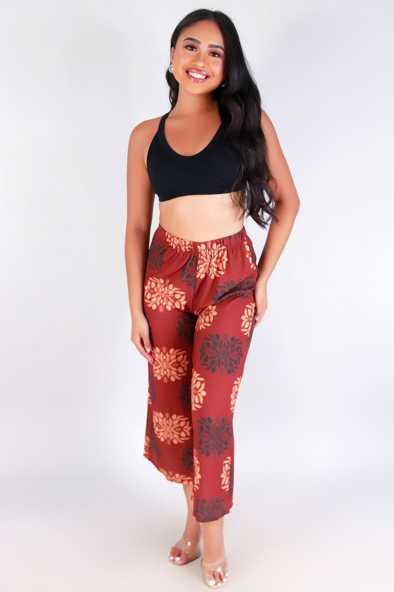 Jeans Warehouse Hawaii - PRINT WOVEN CAPRI&