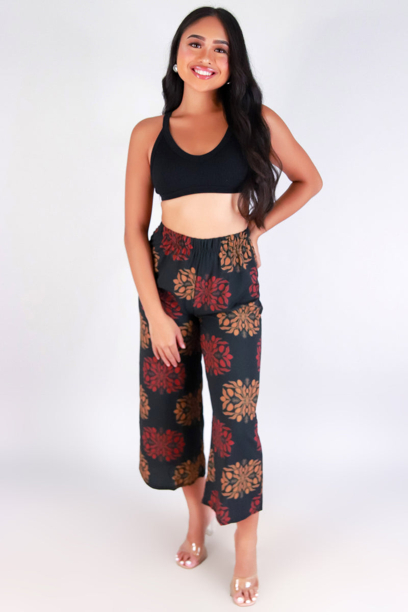 Jeans Warehouse Hawaii - PRINT WOVEN CAPRI&
