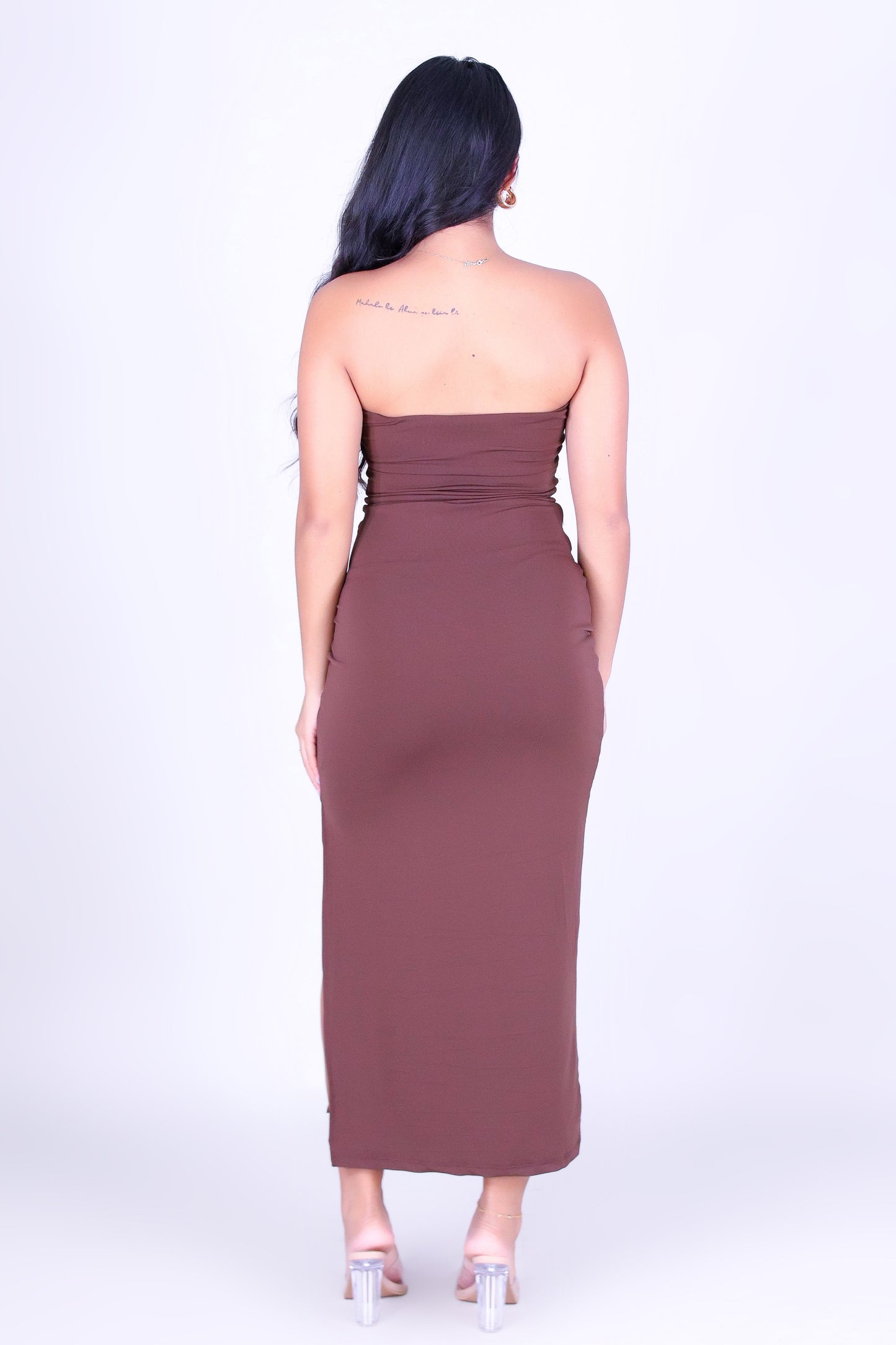 HONEY SLIP MIDI DRESS