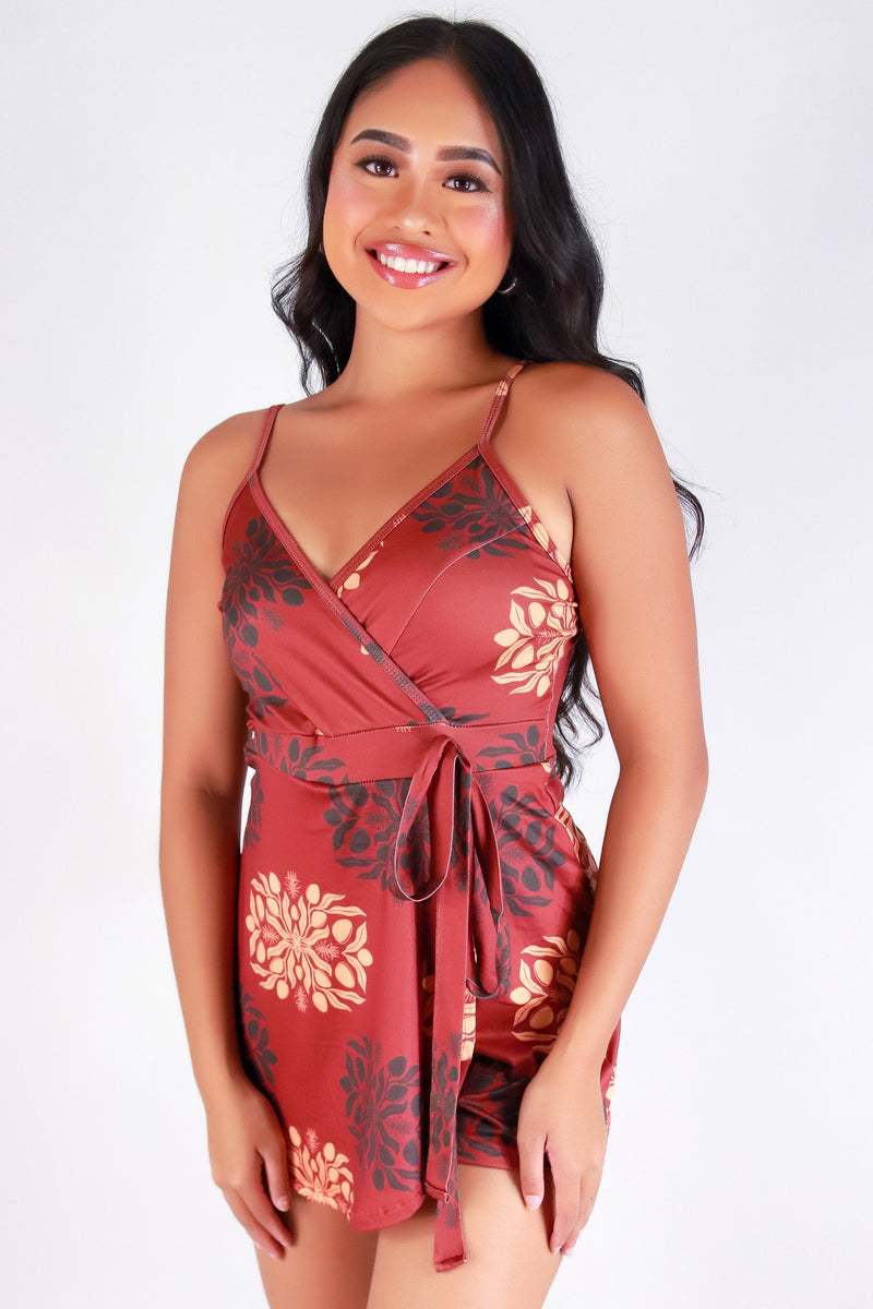 Jeans Warehouse Hawaii - PRINT CASUAL ROMPERS - MANGO QUILT ROMPER | By LUZ