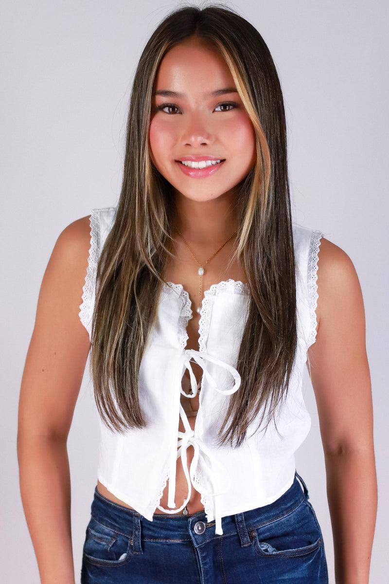 Jeans Warehouse Hawaii - TANK SOLID WOVEN CASUAL TOPS - YOU&