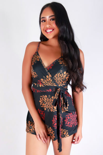 Jeans Warehouse Hawaii - PRINT CASUAL ROMPERS - MANGO QUILT ROMPER | By LUZ
