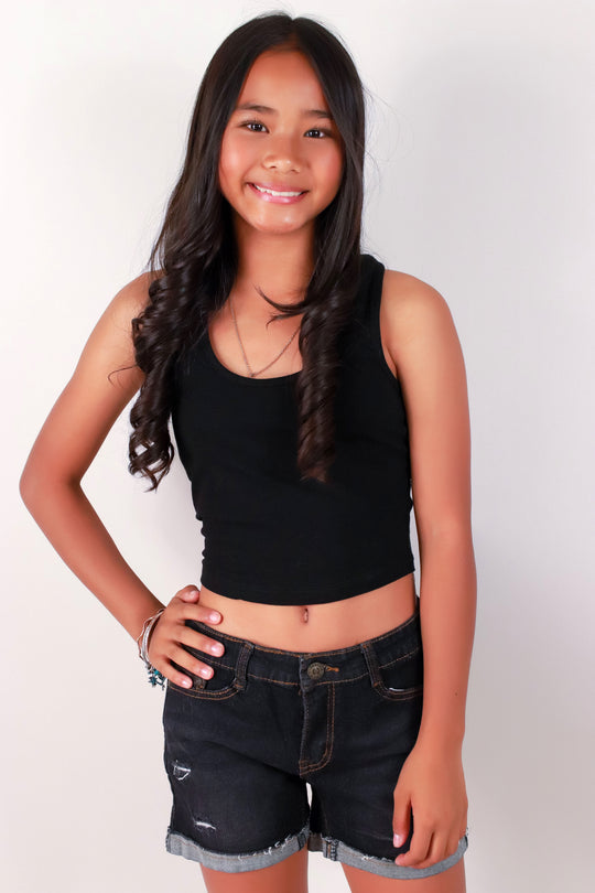 SHE'S A CLASSIC DENIM SHORTS | KIDS SIZE 7-16