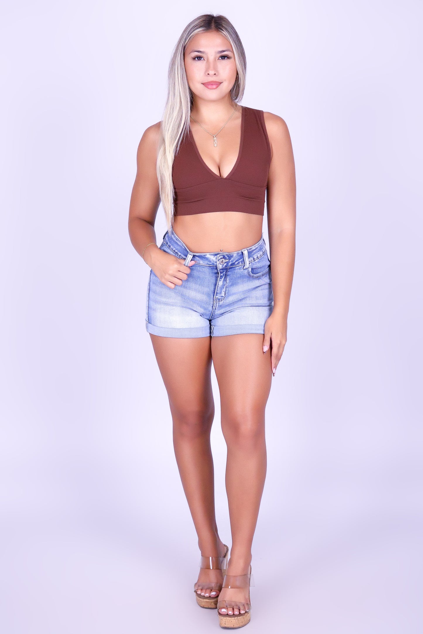 SUN CHASER DENIM SHORTS