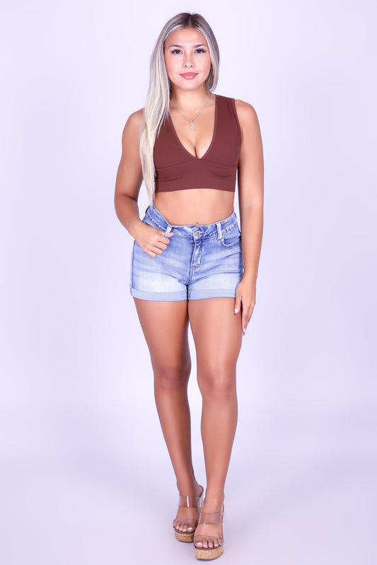 SUN CHASER DENIM SHORTS