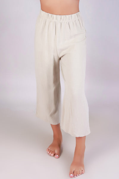 Jeans Warehouse Hawaii - SOLID WOVEN CAPRI'S - WORTH THE RISK CAPRI'S | By PAPERMOON/ B_ENVIED