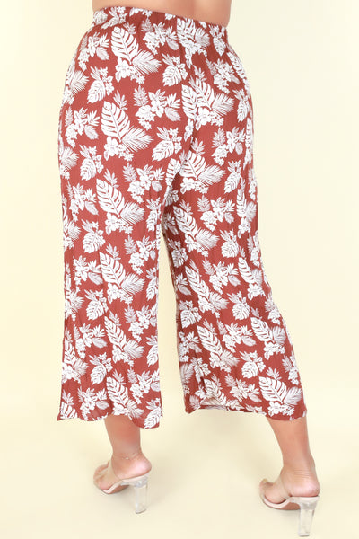 Jeans Warehouse Hawaii - PLUS PLUS PATTERNED CAPRIS - ONE MORE TIME PANTS | By ZENOBIA
