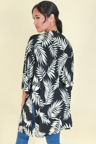 Jeans Warehouse Hawaii - LS PRINT - FOR THE MOST PART CARDIGAN | By PAPERMOON/ B_ENVIED