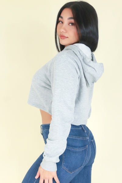 Jeans Warehouse Hawaii - HOODIES - NOT IN THE MOOD CROP JACKET | By ROSIO