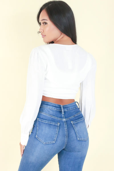 Jeans Warehouse Hawaii - L/S SOLID WOVEN CASUAL TOPS - DREAMING OF YOU TOP | By ULTIMATE OFFPRICE
