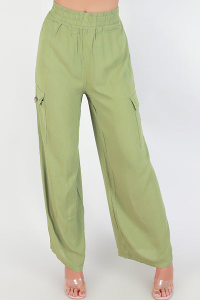 Jeans Warehouse Hawaii - SOLID WOVEN PANTS - NO SET BACKS PANTS | By IRIS