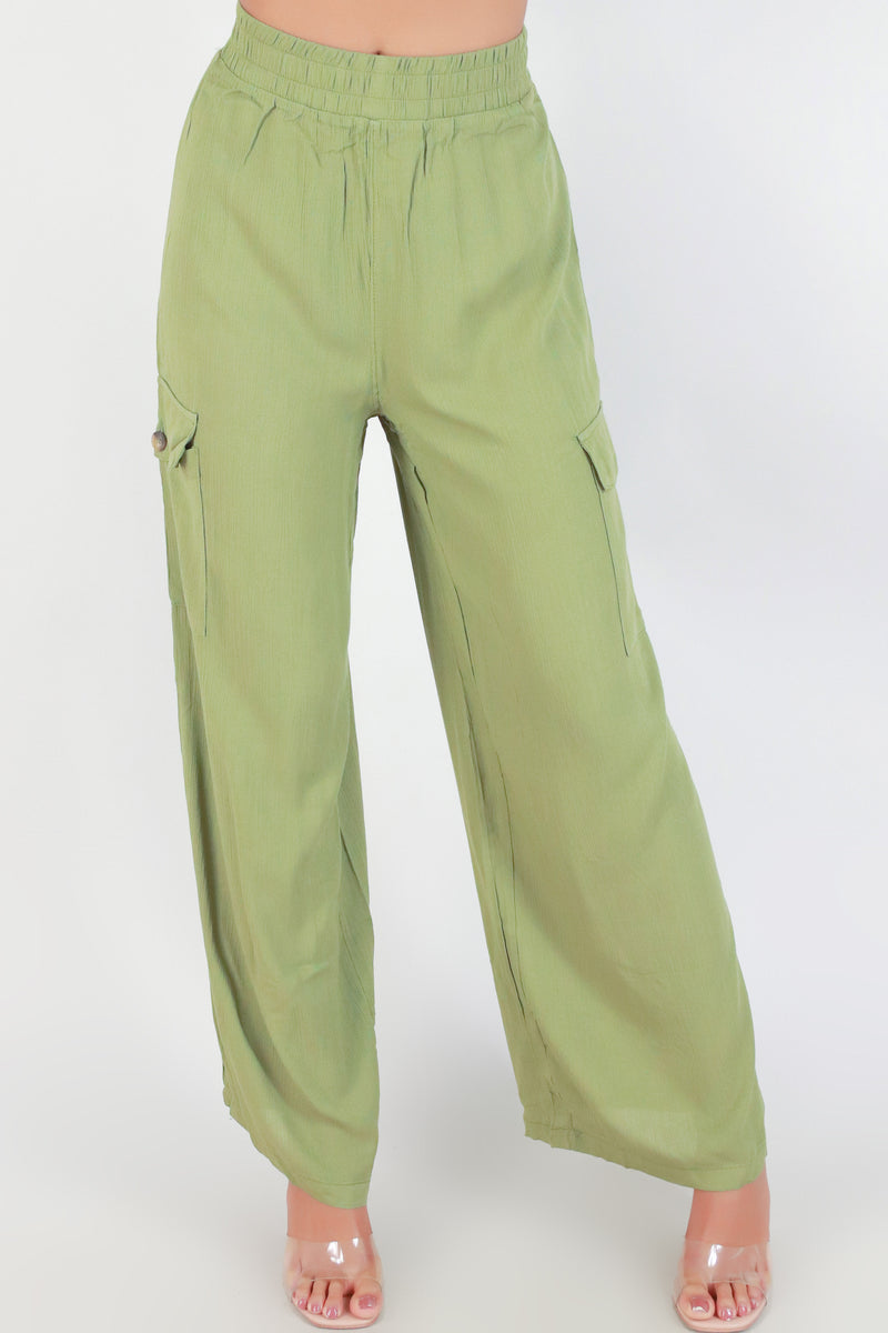 Jeans Warehouse Hawaii - SOLID WOVEN PANTS - NO SET BACKS PANTS | By IRIS