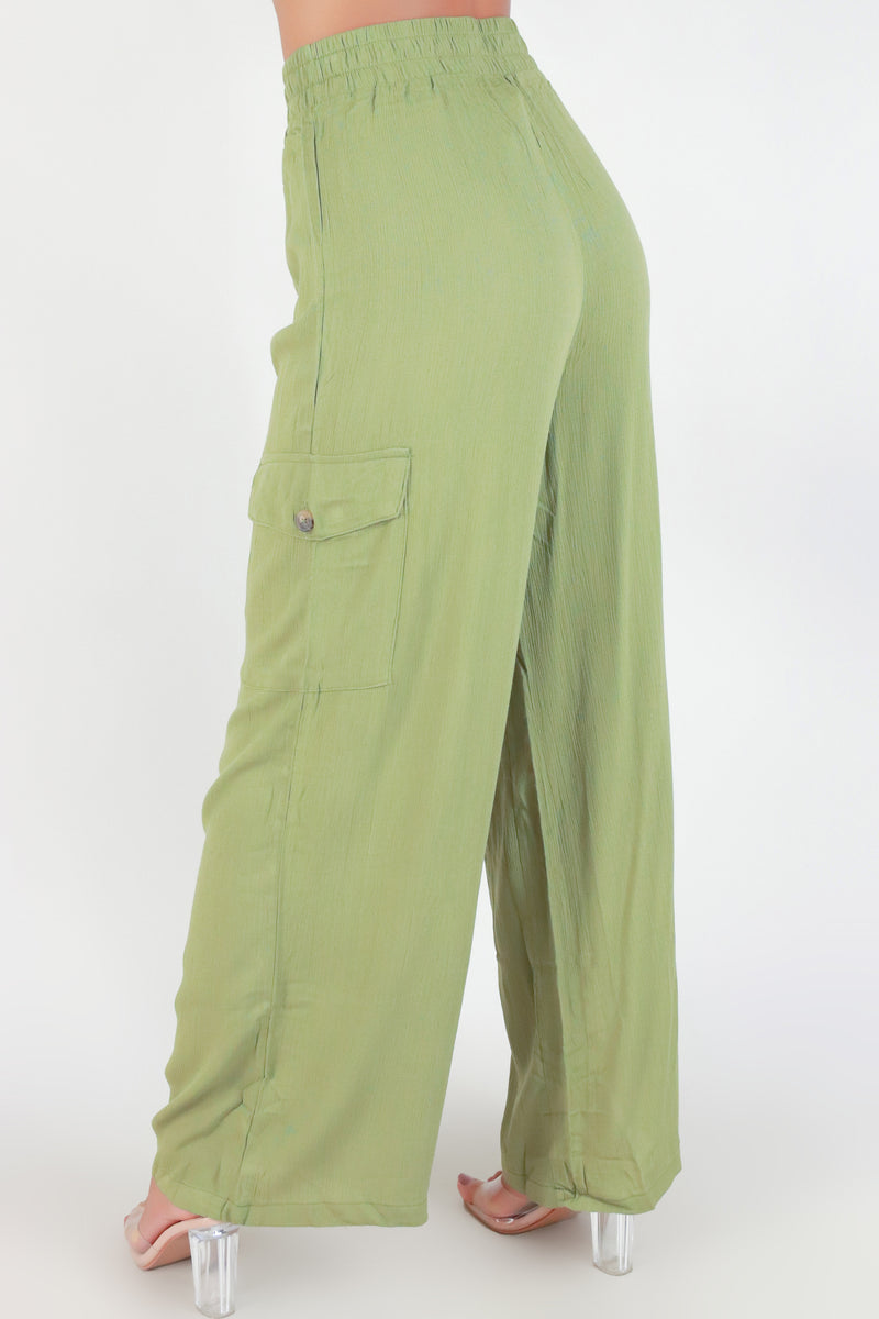 Jeans Warehouse Hawaii - SOLID WOVEN PANTS - NO SET BACKS PANTS | By IRIS