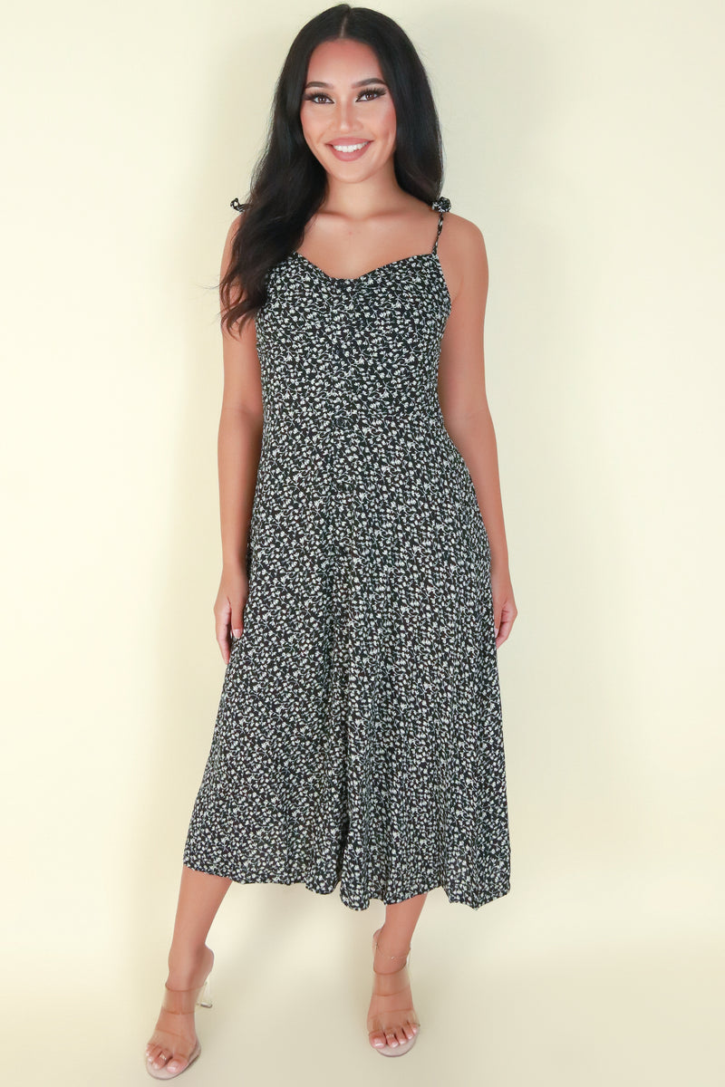 Jeans Warehouse Hawaii - S/L LONG PRINT DRESSES - GAVE YOU MY HEART DRESS | By STYLISH WHOLESALE