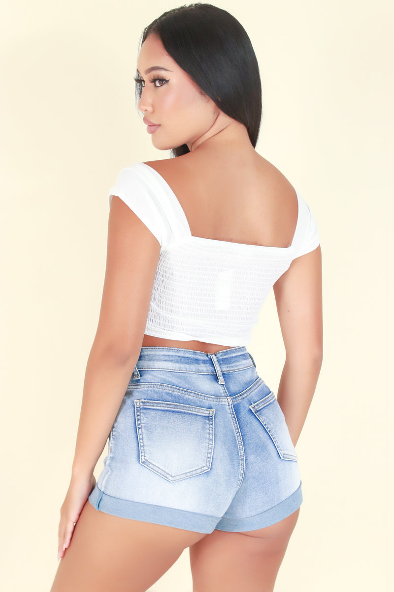 Jeans Warehouse Hawaii - S/S SOLID WOVEN DRESSY TOPS - KEEP A SECRET TOP | By BETTER BE