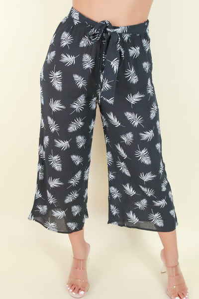 Jeans Warehouse Hawaii - PRINT WOVEN CAPRI'S - GIVE IT YOUR ALL PANTS | By PAPERMOON/ B_ENVIED