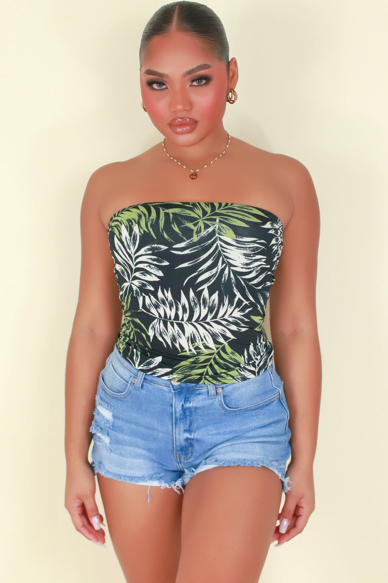 Jeans Warehouse Hawaii - SL PRINT - MAIN ATTRACTION TUBE TOP | By PAPERMOON/ B_ENVIED