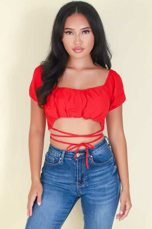 Jeans Warehouse Hawaii - S/S SOLID WOVEN CASUAL TOPS - ALREADY TAKEN TOP | By BLASHE