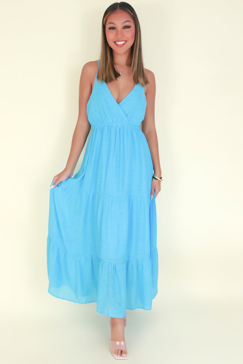 Jeans Warehouse Hawaii - S/L LONG SOLID DRESSES - KEEP IT COMING DRESS | By TIMING