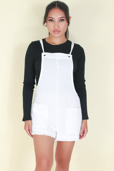 Jeans Warehouse Hawaii - SOLID CASUAL ROMPERS - STOP ME SHORTALL | By IKEDDI IMPORTS