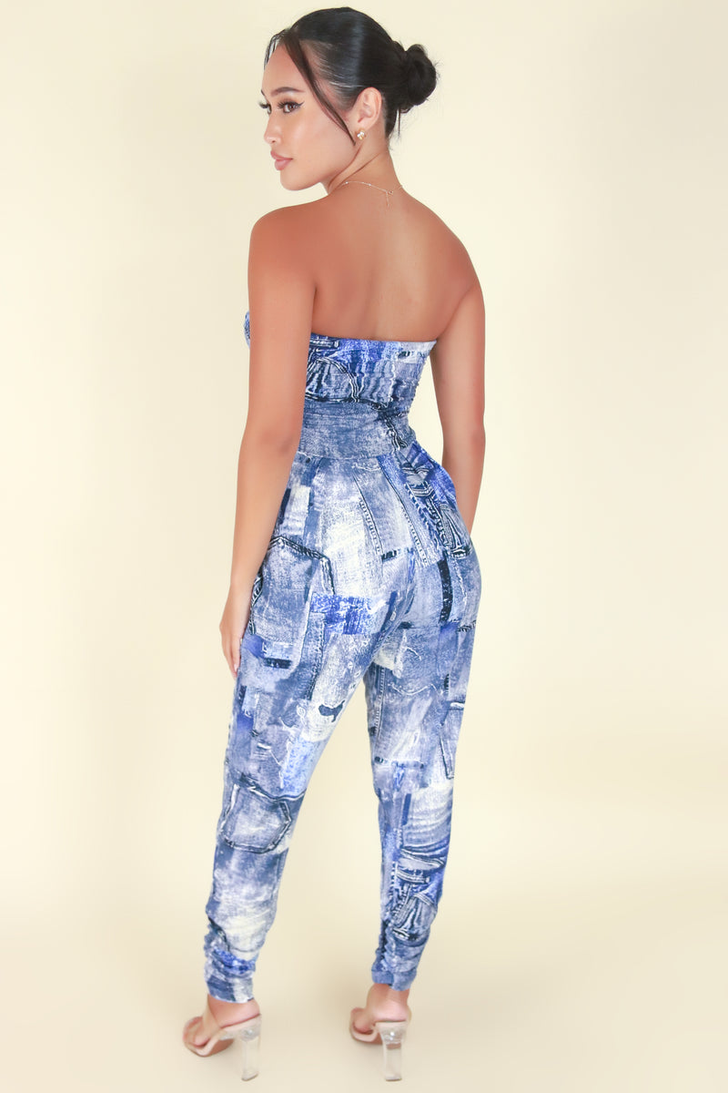 Jeans Warehouse Hawaii - PRINT CASUAL JUMPSUITS - HANDLE IT CORRECTLY JUMPSUIT | By POPULAR 21
