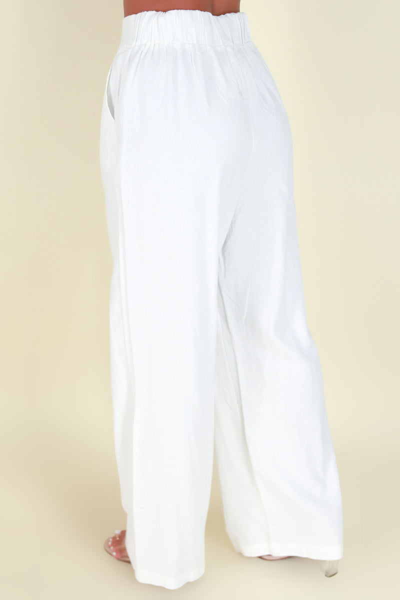 Jeans Warehouse Hawaii - SOLID WOVEN PANTS - LET GO PANTS | By VERACCI INC